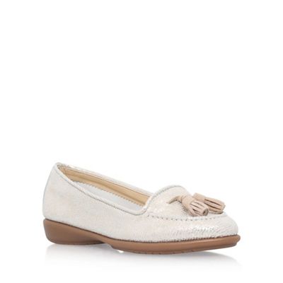 Carvela Comfort Gold 'Como' low heel loafers